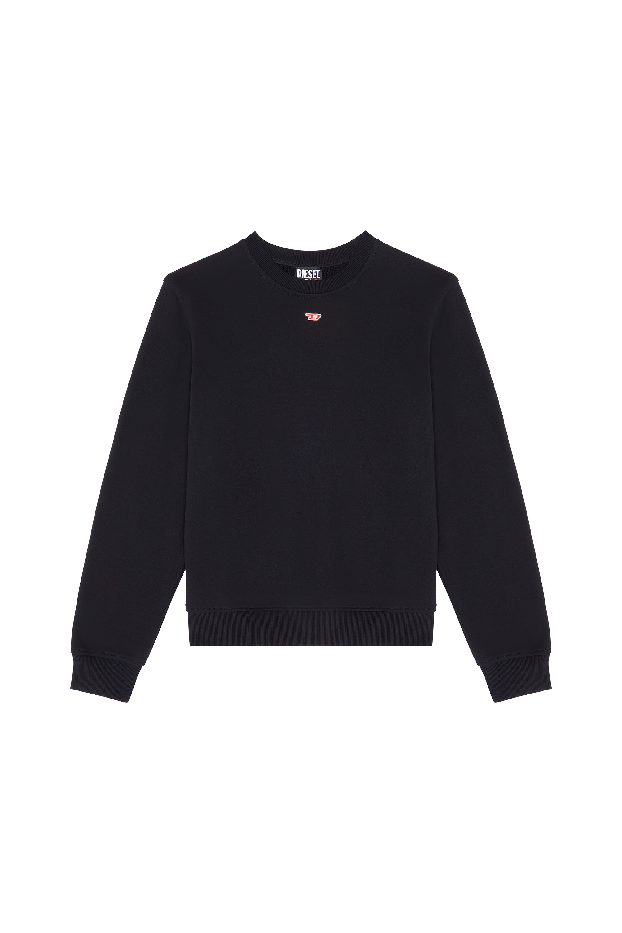 Diesel - S-GINN-D, Sweat-shirt avec mini empiècement D Mixte in Noir - 1