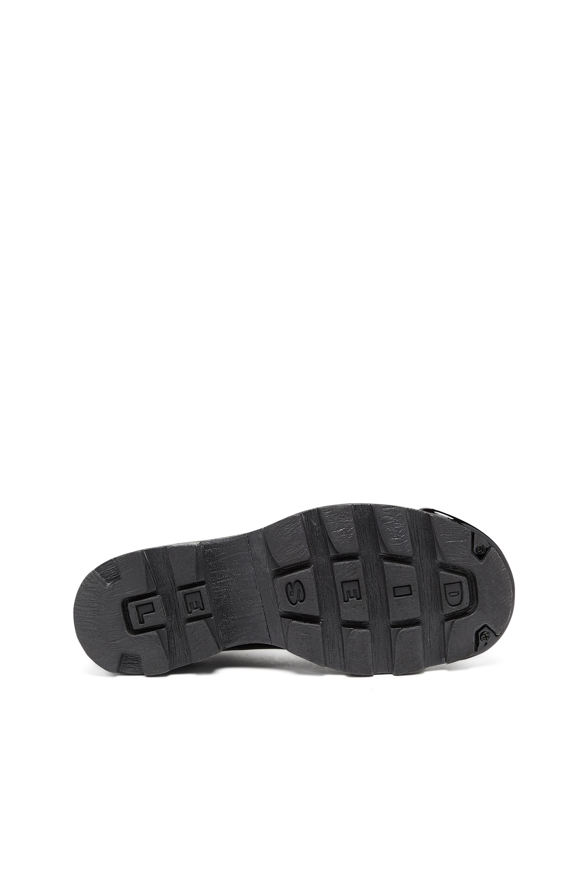 Diesel - D-HAMMER SO D, D-Hammer-Chaussures à lacets en cuir avec embout Oval D Homme in Noir - 4