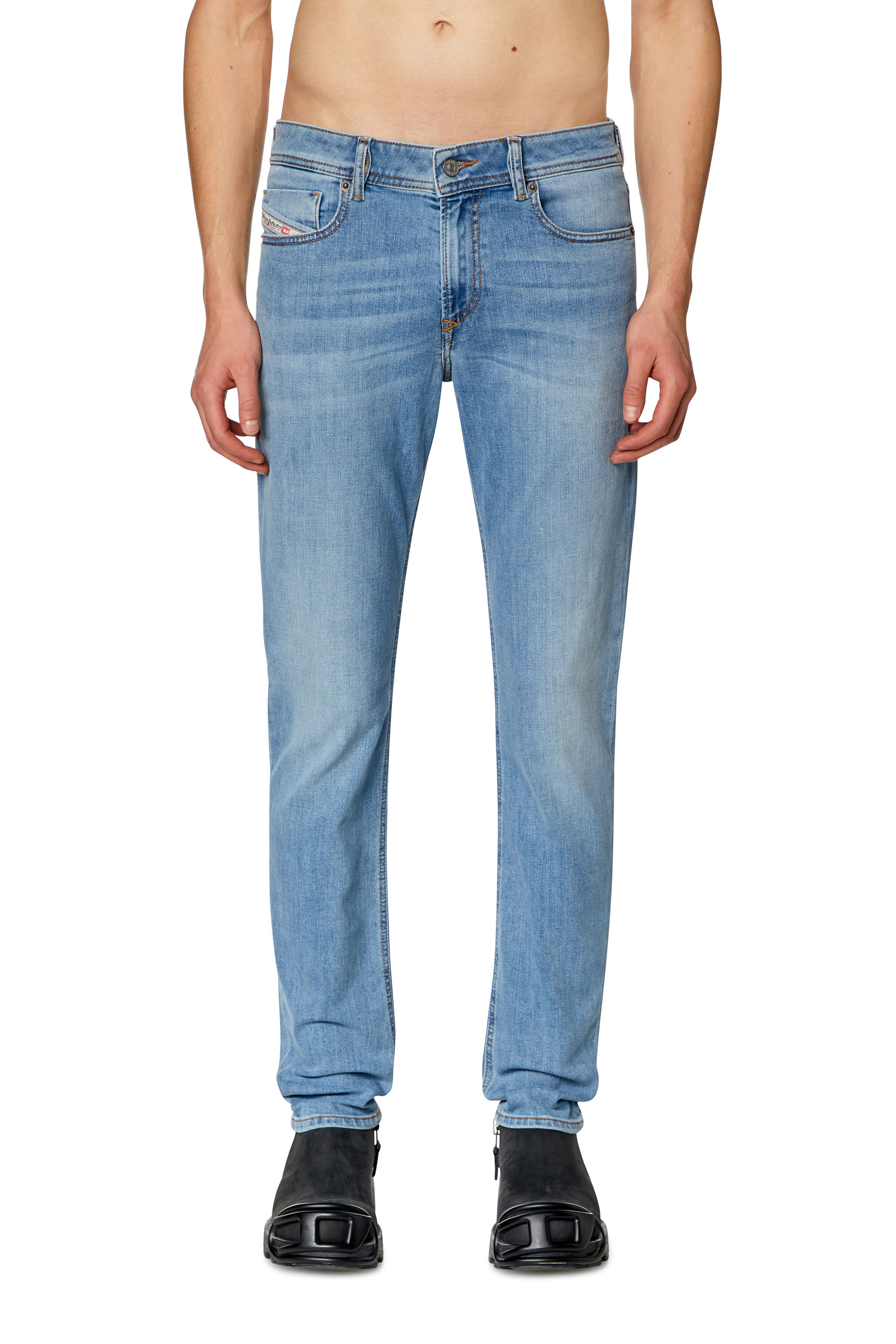 Diesel - Skinny Jeans 1979 Sleenker 09H62 Homme, Bleu Clair - Image 2